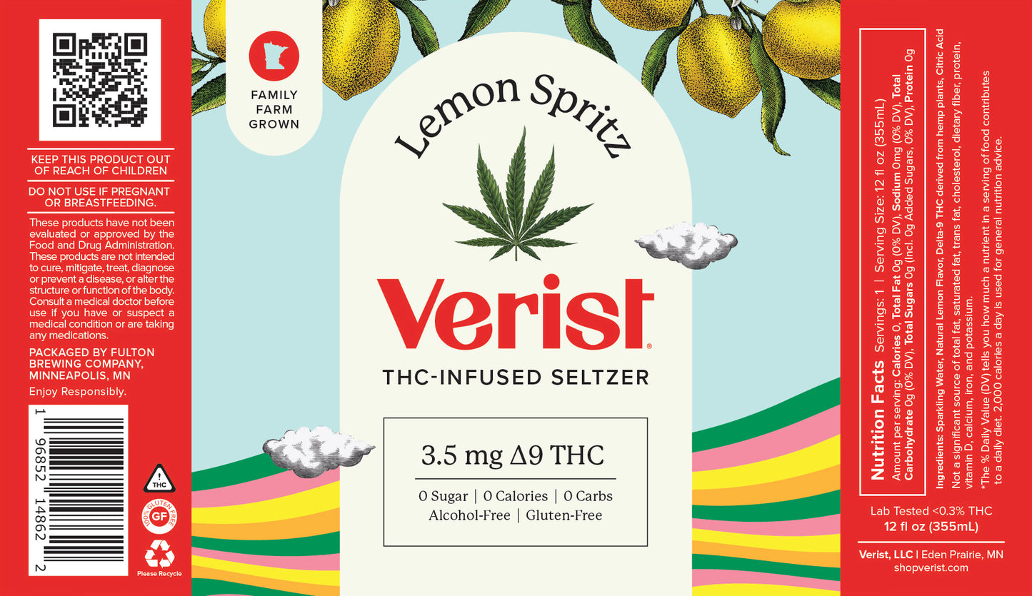 THC Infused Seltzer - 3.5mg