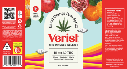 Verist THC-Infused Seltzer - Variety Pack