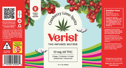 Verist THC-Infused Seltzer - Variety Pack