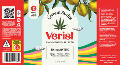 Verist THC-Infused Seltzer - Variety Pack